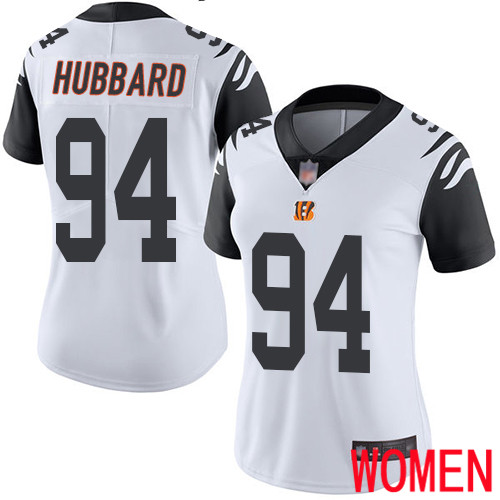 Cincinnati Bengals Limited White Women Sam Hubbard Jersey NFL Footballl #94 Rush Vapor Untouchable